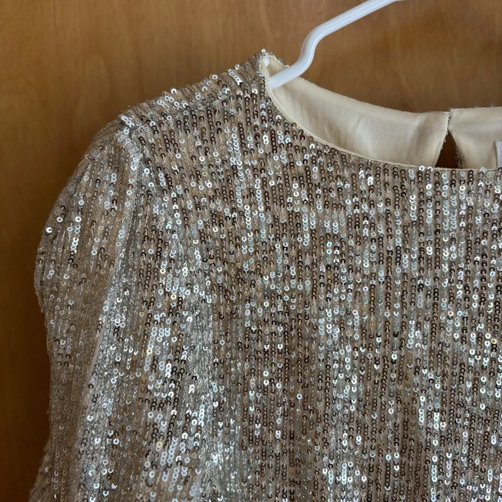Alexia By Alexia Admor‎ Blake Sequin Top Small Silver